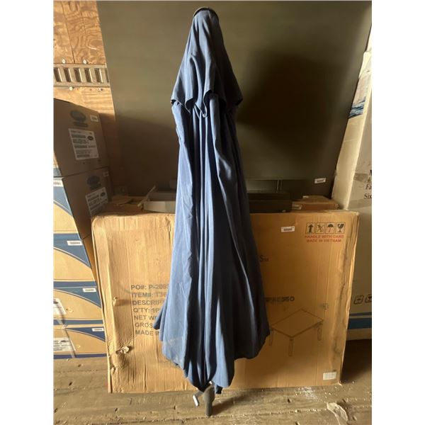 Sunvilla Crank Open Umbrella Top w/ Built In Lighting; Colour- Navy Blue (No Base)