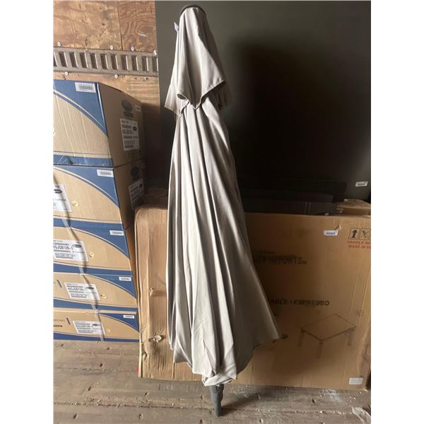 Sunvilla Crank Open Umbrella Top w/ Built In Lighting; Colour- Beige (No Base)