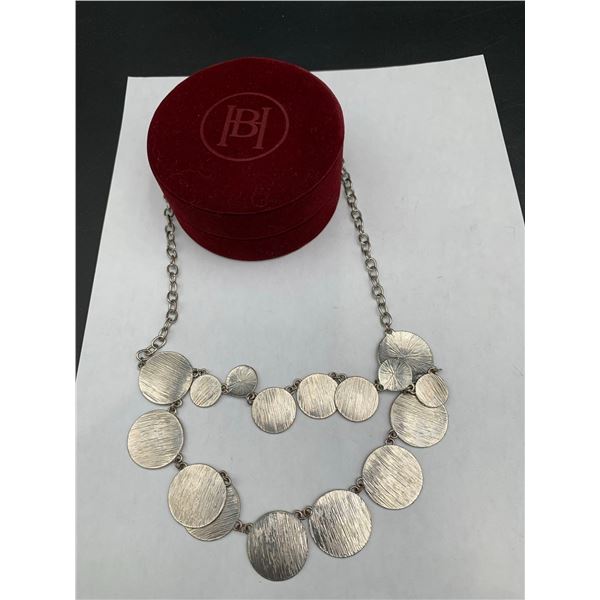 Silver Ladies Hand Crafted Necklace with gift box
