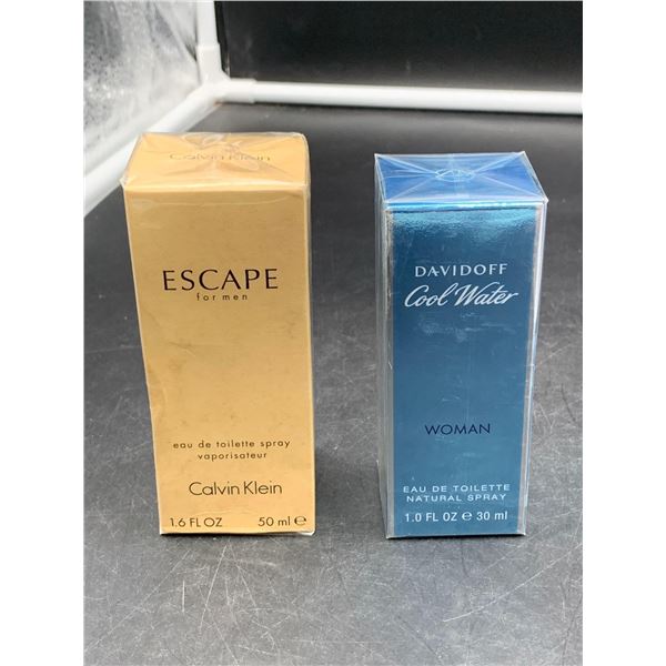 Escape For Men Eau De Toilette Spray Calvin Klein 50ml & Davidoff Cool Water Women Eau De Toilette N