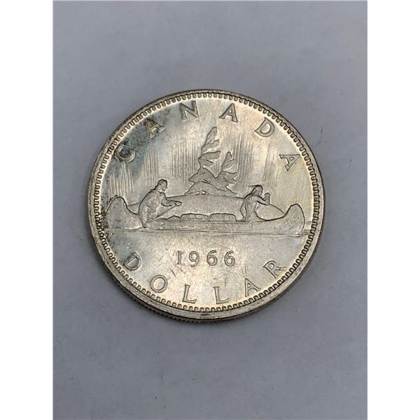 Vintage 1966 Canada Voyageur Silver Dollar