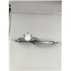 Image 2 : V. Wang Styled Double Wedding/Engagement Solitaire .85 Carat Rings Set