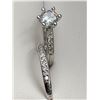Image 3 : V. Wang Styled Double Wedding/Engagement Solitaire .85 Carat Rings Set