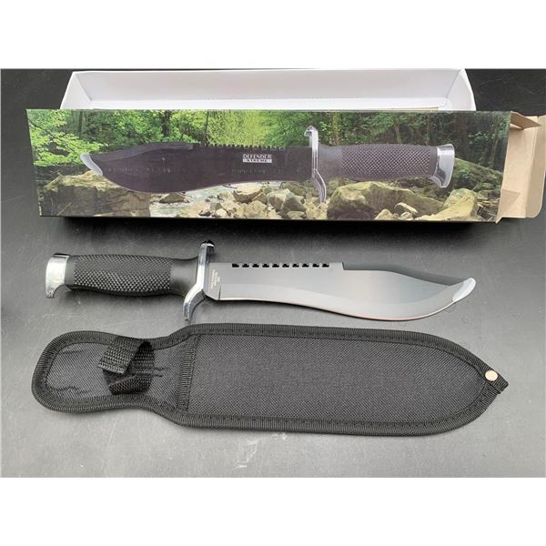 Jungle bolo Survival Knife 9 Inch searated back blade with Sheath - NEW in Box
