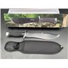 Image 1 : Jungle bolo Survival Knife 9 Inch searated back blade with Sheath - NEW in Box