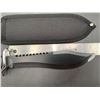 Image 3 : Jungle bolo Survival Knife 9 Inch searated back blade with Sheath - NEW in Box