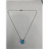 Image 1 : Blue Topaz Heart of the Sea Pendant & Chain Gift Set