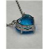 Image 3 : Blue Topaz Heart of the Sea Pendant & Chain Gift Set