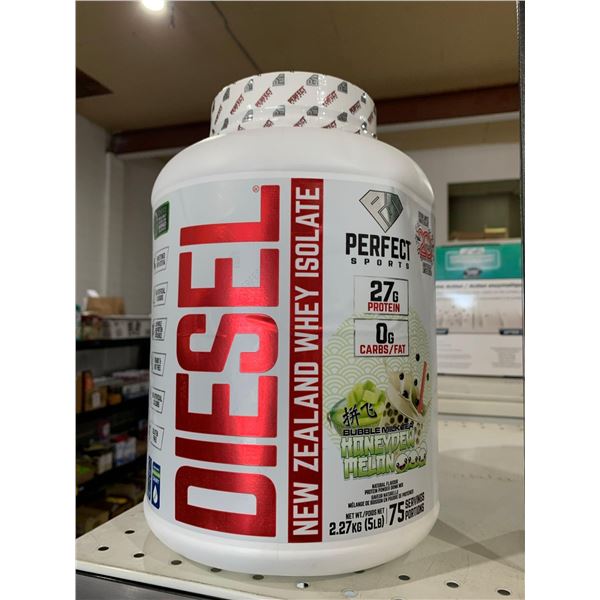 Diesel New Zealand Whey Isolate Bubble Milk Tea Honeydew Melon  2.27Kg 75 Servings