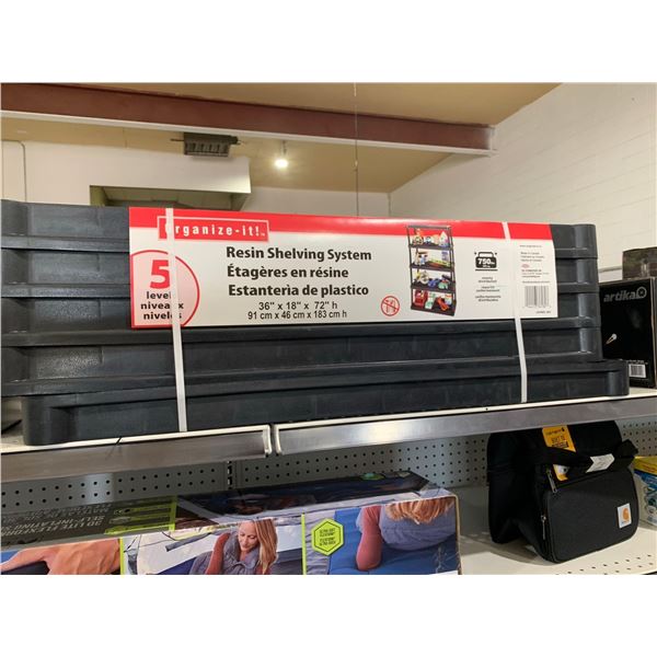 Organize-It! Resin Shelving System 5 Levels