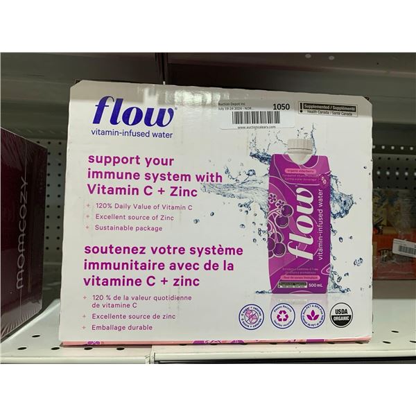 Flow Vitamin Infused Water Organic Elderberry 12 x 500ml