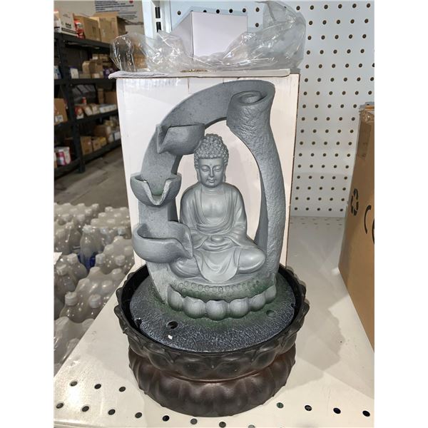 11.8" Buddha Tabletop Fountain With LED Light