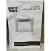 Image 3 : DONYER POWER 13" Height Mini Electric Fireplace Tabletop Portable Heater, 1500W, Black Metal Frame,R
