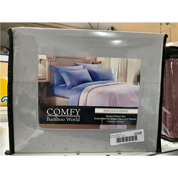 Comfy Bamboo World 8800 Gold Series 4PC Queen Sheet Set