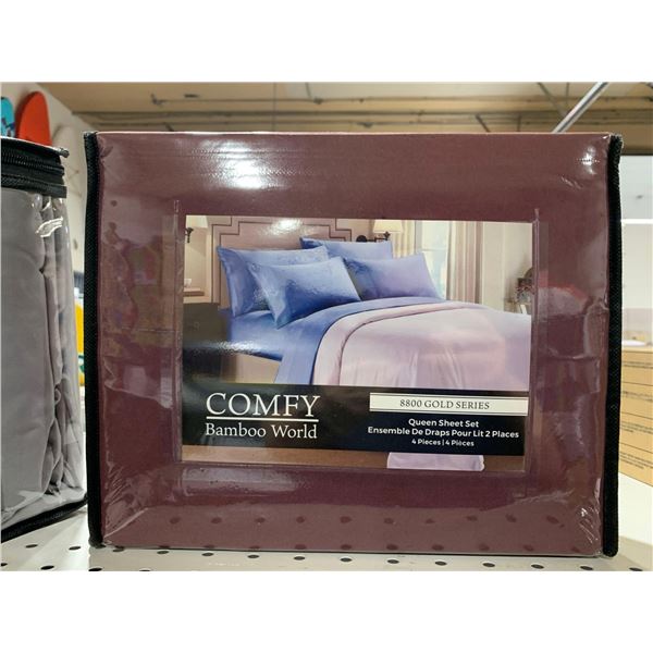 Comfy Bamboo World 8800 Gold Series 4PC Queen Sheet Set
