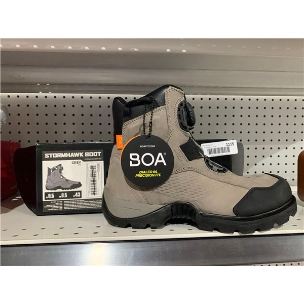 ICon Stormhawk Motorcycle Boot Grey Mens Size 9.5