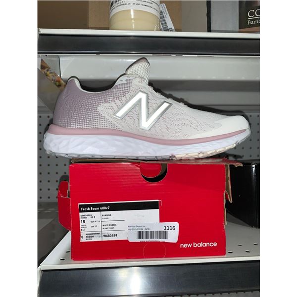 New Balance Fresh Foam 680v7 Runners Womens Size 10 White Purple