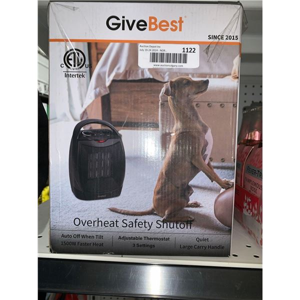 GiveBest Ceramic Heater With Overheat Safety SHutoff