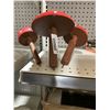 Image 2 : Lot of 3 Locally Handcrafted Wooden Garden Mushrooms