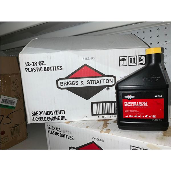 Briggs & Stratton SAE 30 Heavy Duty 4-Cycle Engine Oil 12 x 18floz
