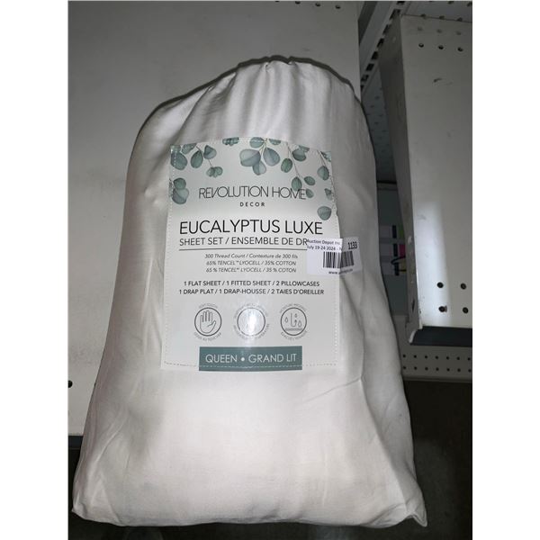 Revolution Home Eucalyptus Luxe Sheet Set 4pc Queeb