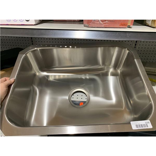Stainless Steel Drop-In Sink Outer Measurements 23.5" x  17.5"