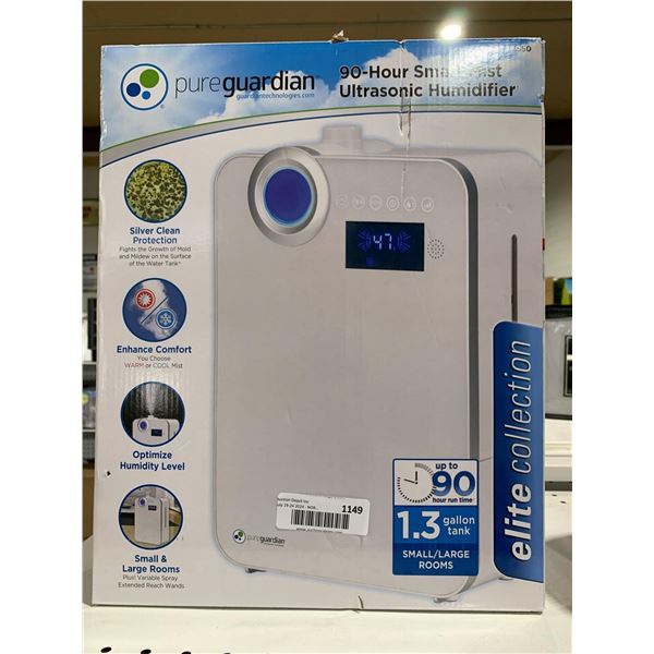 PureGuardian 90 Hour Smart Mist Ultrasonic Humidifier