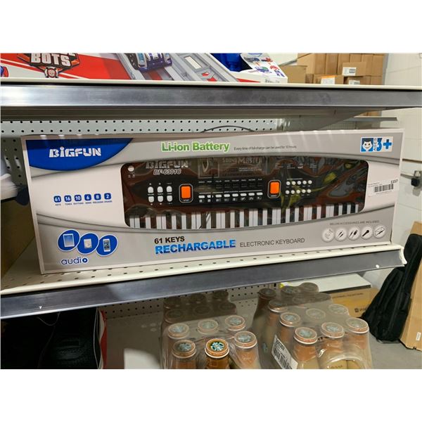Big Fun 61 Keys Rechargable Electronic Keyboard