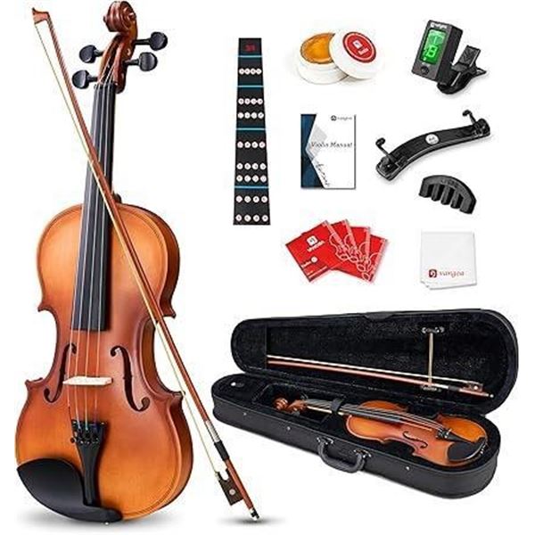 Vangoa 3/4 Violin Beginner Acoustic Violin Fiddle Three Quarters Starter Set for Students with Violi