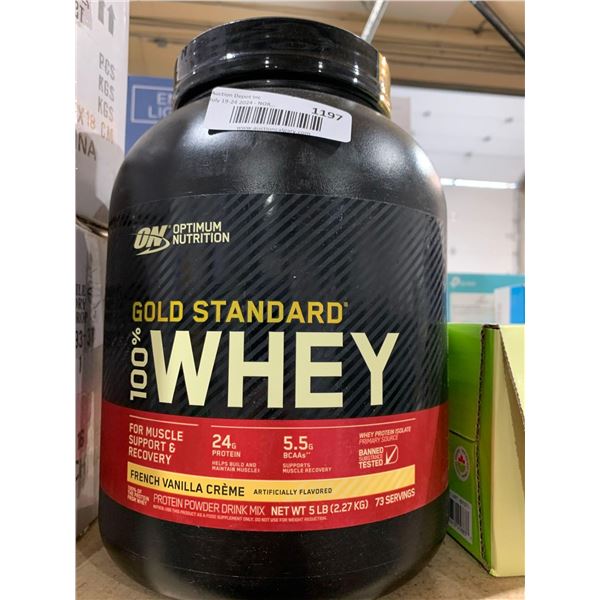 Optimim Nutrition Gold Standard 100% Whey French vanilla Creme 2.27kg 73 Servings