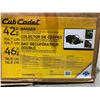 Image 1 : Cub Cadet 42" Bagger Fits Cub Cadet Ultima ZT Series Zero turn Lawn Mowers With 42" And 46" Cutting 