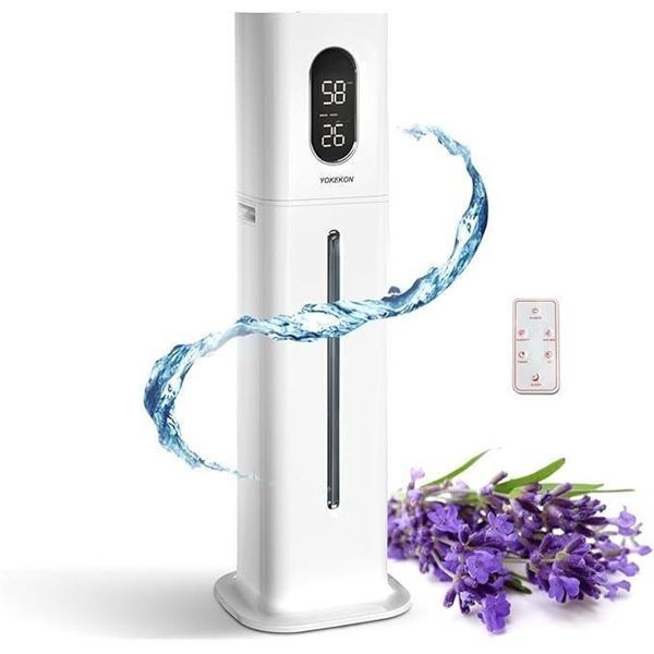 YOKEKON Humidifiers for Large Room Bedroom, Ultrasonic Cool Mist Humidifier, 8L Large Humidifier, To