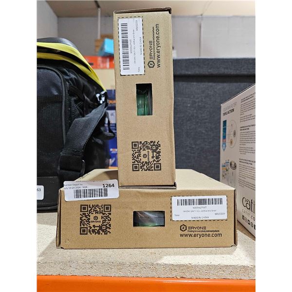 Eryone 3D Printer Filament Silk PLA Triple Color Red. Blue & Green - ot of 2 rolls