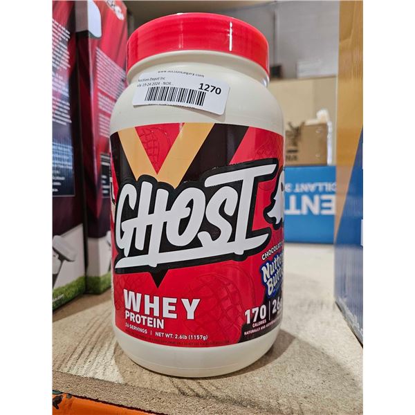 Ghost Whey Protein Powder  "Nutter Butter Flavor"  2.6Lbs