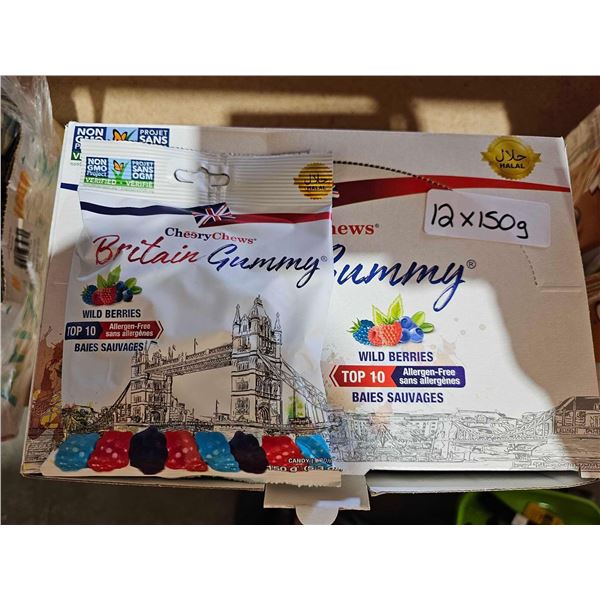 Brittan Gummy Wild Berries  12x150g