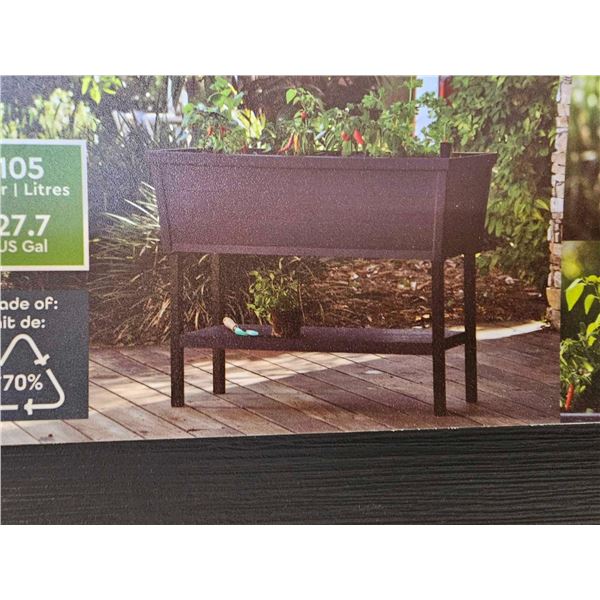 Keter Large Self Watering Deck Box Planter 44x18x33.8"