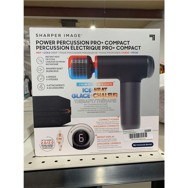 Sharper Image Power Percussion Pro+ Compact Hot & Cold Deep Tissue Massager