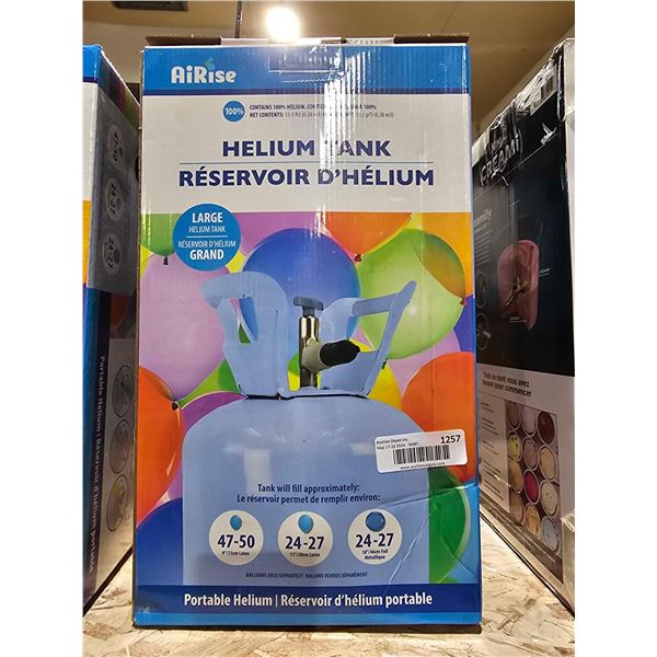 AiRise Filled Portable Helium Tank