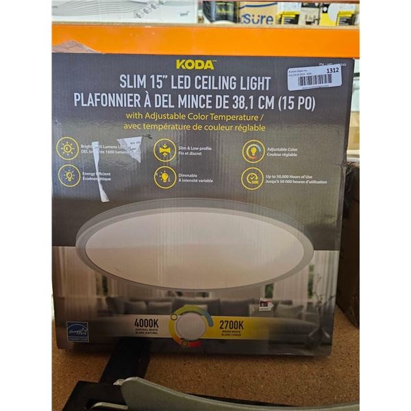 Koda Slim 15" LED Ceiling Light
