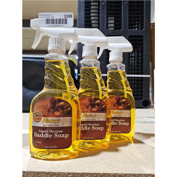 Feibing's Liquid Glycerine Saddle Soap 3x 473ml