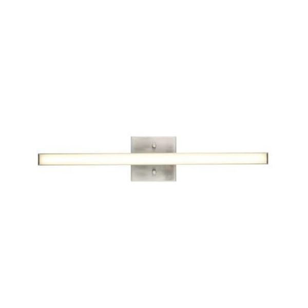 Home Decorators Collection Camerata 23.25-inch Modern Brushed Nickel Integrated LED Bathroom Vanity 