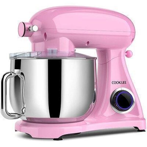COOKLEE SM-1522NM All Metal Stand Mixer 8.5 Quart Kitchen 10 Speeds Pink