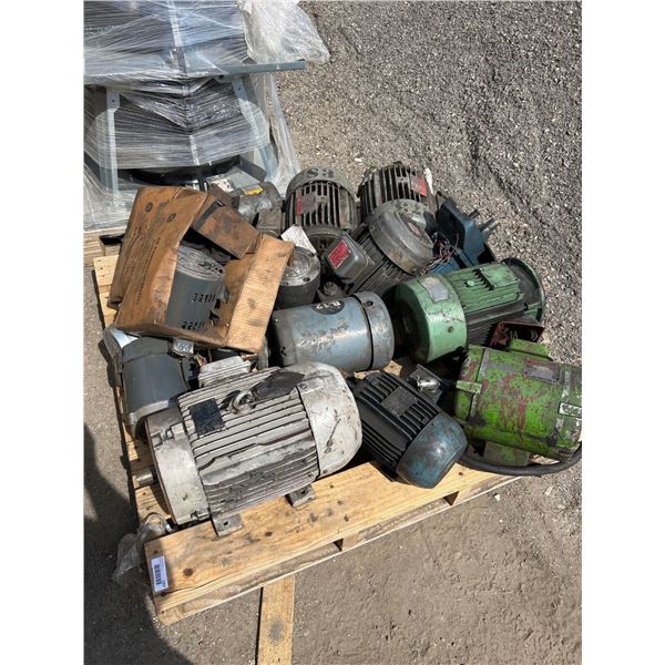 Pallet Lot of assorted Electric Motors Approx 12 pieces sold as a lot