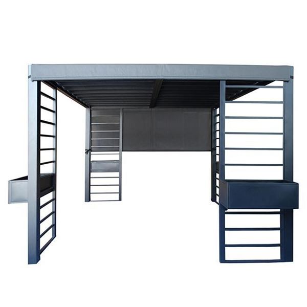 Summerlea 10 x 10 metal black suN shelter pergola in box (stock pic may not be exact)