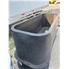 Image 3 : Koenders Recycles 6 ft double wall Black Poly water trough 6' Trough72” L x 24” W 