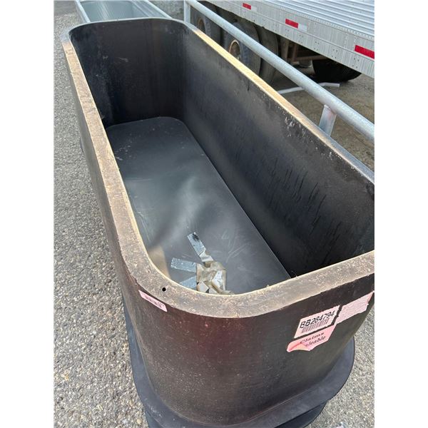 Koenders Recycles 6 ft double wall Black Poly water trough 6' Trough72” L x 24” W 