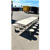 Image 7 : Commercial Lunch Room/Banquet Table - Folding Storable on wheels. Seats 12