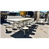 Image 3 : Commercial Lunch Room/Banquet Table - Folding Storable on wheels. Seats 12