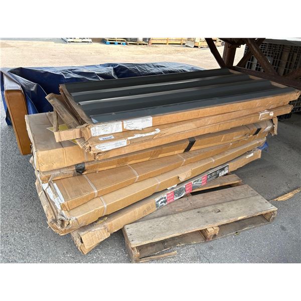 Pallet Lot of Garage Shelter Frames and Roof Components As shown