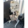 Image 1 : Globe Industrial 30 Quart Dough Mixer upright with bowl and attachments